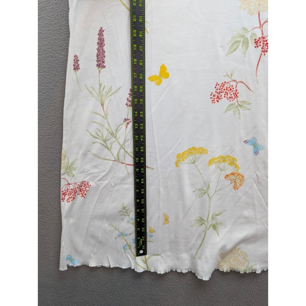 ROSCH Creative Culture Tank Top Womens Plus Size 1X? Floral Butterfly Nightshirt - Picture 7 of 9
